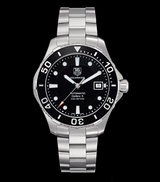 Tag Heuer Aquaracer Automatic Caliber 5 Black Dial Silver Steel Strap Watch for Men - WAN2110.BA0822 Buy Now By Tag Heuer