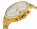 Shop Tommy Hilfiger Carly White Dial Gold Steel Strap Watch for Women - 1781786 in USA