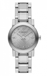 Burberry The City Silver Diamonds Dial Silver Steel Strap Watch for Women - BU9230 Buy Now By Burberry
