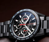 Tag Heuer Carrera Automatic Chronograph Black Dial Black Steel Strap Watch for Men - CBG2090.BH0661 Buy Now By Tag Heuer