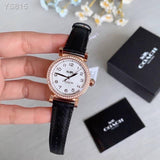 Coach Madison White Dial Black Leather Strap Watch for Women - 14503396 Buy Now By Coach