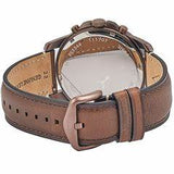 Fossil Grant Chronograph White Dial Brown Leather Strap Watch for Men - FS5344 Buy Now By Fossil