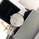 Emporio Armani Gianni T-Bar Silver Dial Two Tone Steel Strap Watch For Women - AR11293 Buy Now By Emporio Armani