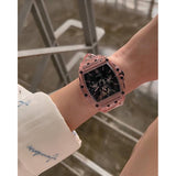 Guess Sporting Black Dial Pink Rubber Strap Watch for Men - GW0032G1 Buy Now By Guess