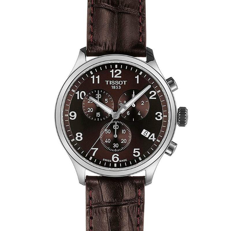 Tissot T Sport Chrono XL Classic Brown Dial Brown Leather Strap Watch For Men - T116.617.16.297.00 Buy Now By Tissot