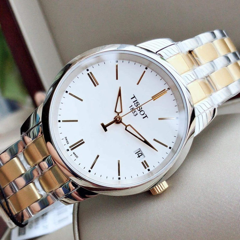 Tissot T Classic Dream White Dial Two Tone Steel Strap Watch for Men - T033.410.22.011.01 Buy Now By Tissot