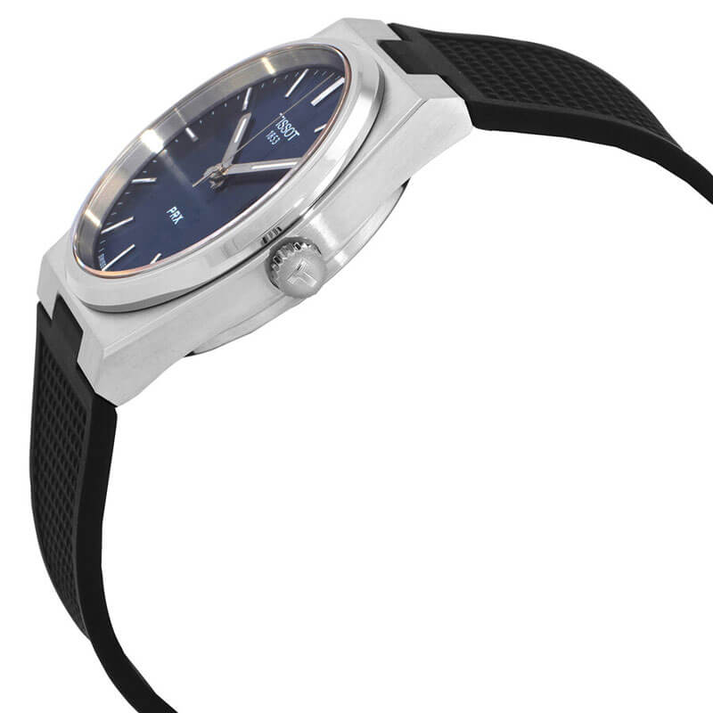 Tissot PRX Blue Dial Black Rubber Strap Watch For Men - T137.410.17.041.00 Buy Now By Tissot