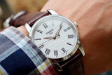 Tissot T Classic Dream White Dial Brown Leather Strap Watch for Men - T033.410.16.013.01 Buy Now By Tissot