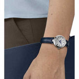 Tissot Bellissima Automatic Silver Dial Blue Leather Strap Watch For Women - T126.207.16.013.00 Buy Now By Tissot