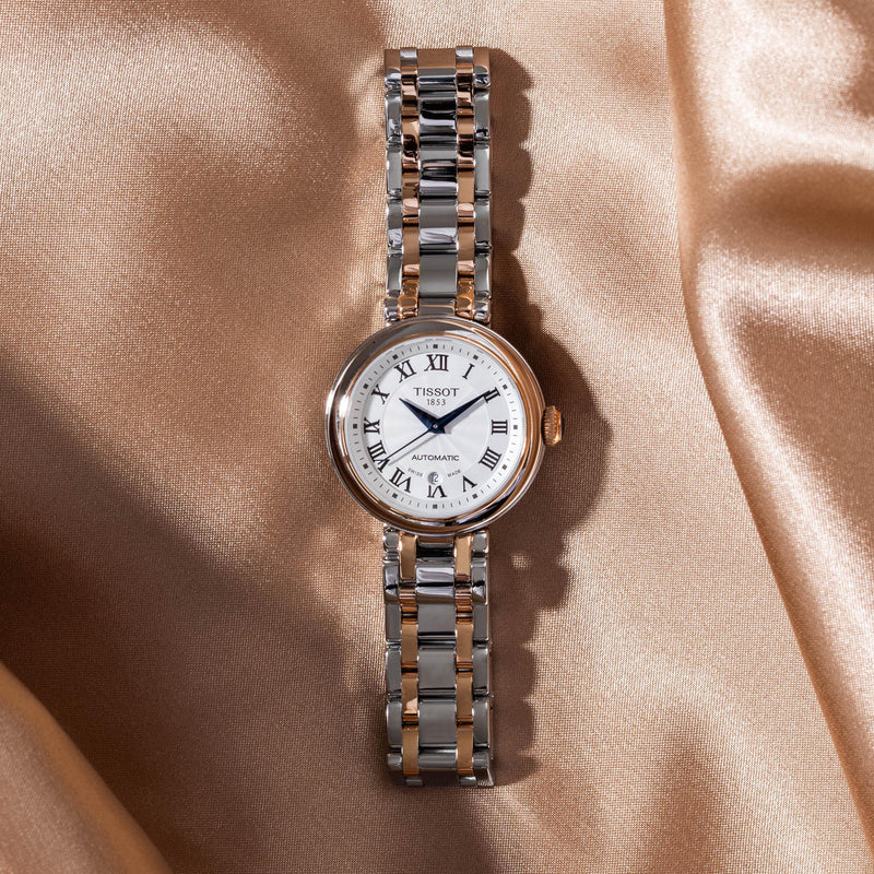 Tissot Bellissima Automatic Silver Dial Two Tone Steel Strap Watch For Women - T126.207.22.013.00 Buy Now By Tissot