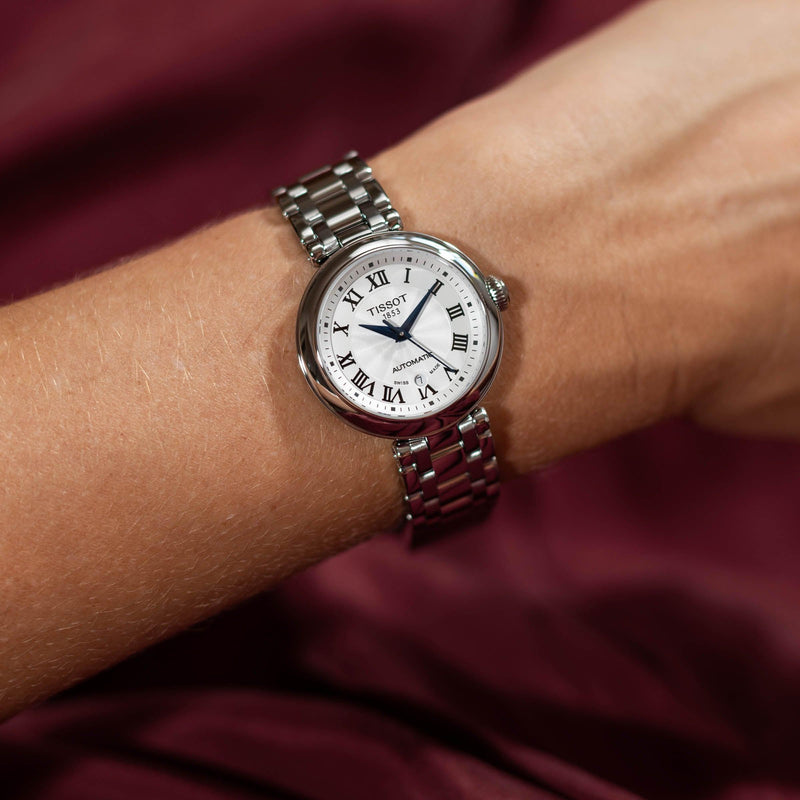 Tissot Bellissima Automatic Silver Dial Silver Steel Strap Watch For Women - T126.207.11.013.00 Buy Now By Tissot