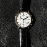 Tissot Carson Premium Chronograph Silver Dial Black Leather Strap Watch For Men - T122.417.16.033.00 Buy Now By Tissot