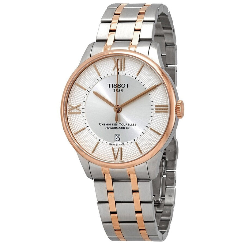 Tissot Chemin des Tourelles Powermatic 80 Silver Dial Two Tone Steel Strap Watch for Men - T099.407.22.038.02 Buy Now By Tissot