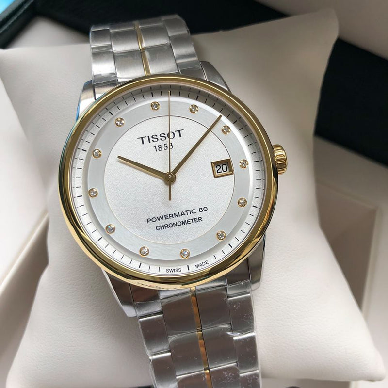 Tissot Luxury Powermatic 80 Silver Dial Silver Steel Strap Watch For Men - T086.408.22.036.00 Buy Now By Tissot