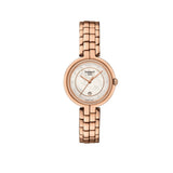 Tissot T Lady Flamingo Mother of Pearl Dial Rose Gold Steel Strap Watch For Women - T094.210.33.116.02