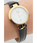 Tissot Flamingo Mother of Pearl White Dial Black Leather Strap Watch For Women - T094.210.26.111.00 Buy Now By Tissot
