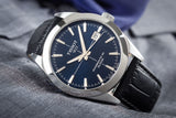 Tissot Gentleman Powermatic 80 Silicium Blue Dial Black Leather Strap Watch For Men - T127.407.16.041.01 Buy Now By Tissot