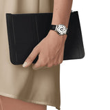 Tissot Heritage Memphis Lady White Dial Black Rubber Strap Watch For Women - T120.210.17.011.00 Buy Now By Tissot