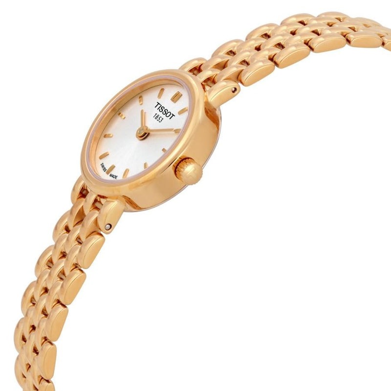 Tissot T Lady Lovely Mother of Pearl Dial Rose Gold Steel Strap Watch For Women - T058.009.33.111.00 Buy Now By Tissot