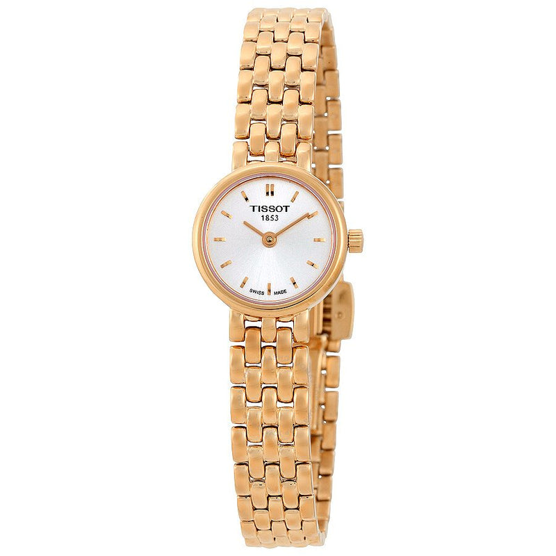 Tissot T Lady Lovely Silver Dial Rose Gold Steel Strap Watch For Women - T058.009.33.031.01 Buy Now By Tissot