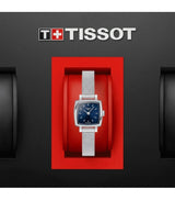 Shop Tissot Lovely Square Blue Dial Silver Mesh Bracelet Watch For Women - T058.109.11.041.00 in USA