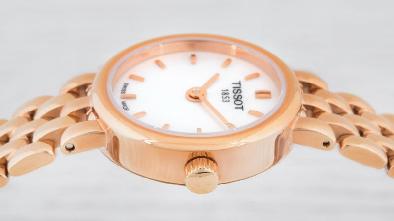 Tissot T Lady Lovely Silver Dial Rose Gold Steel Strap Watch For Women - T058.009.33.031.01 Buy Now By Tissot