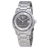 Shop Tissot Luxury Powermatic 80 Anthracite Grey Dial Silver Steel Strap Watch For Men - T086.407.11.061.10 in USA