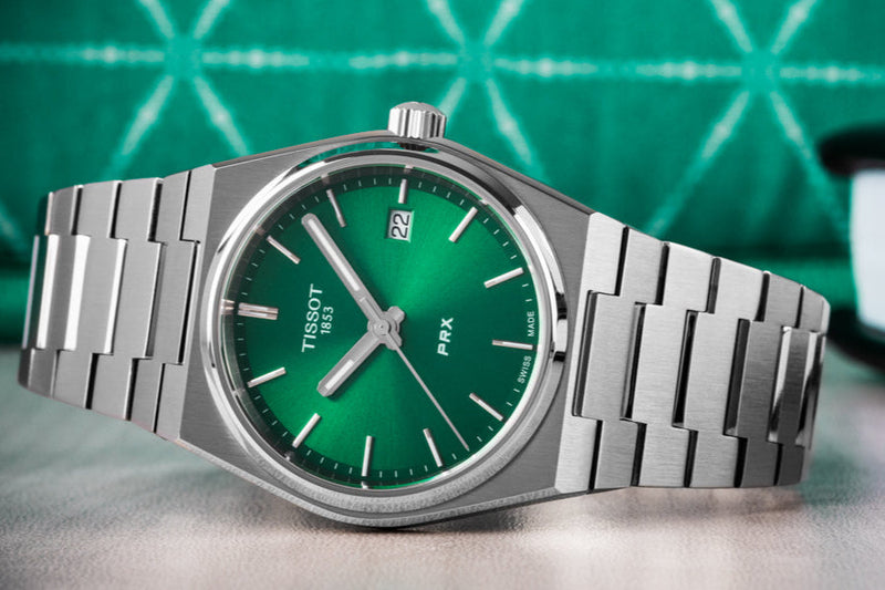 Tissot PRX Green Dial Silver Steel Strap Watch for Women - T137.210.11.081.00 Buy Now By Tissot