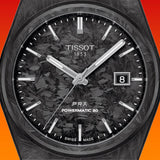 Shop Tissot PRX Powermatic 80 Carbon Black Dial Black Rubber Strap Watch for Men - T137.907.97.201.00 in USA