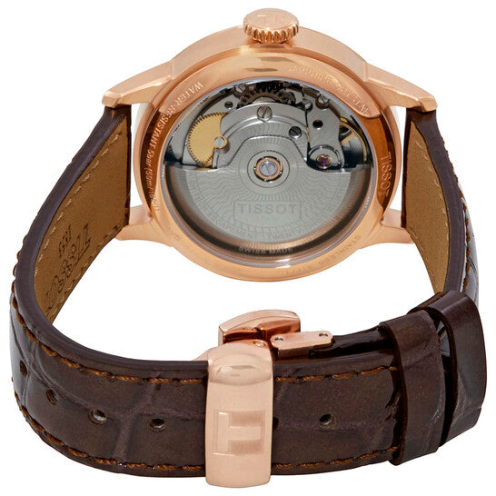 Tissot Chemin Des Tourelles Powermatic 80 Lady Brown Dial Brown Leather Strap Watch For Women - T099.207.36.447.00 Buy Now By Tissot