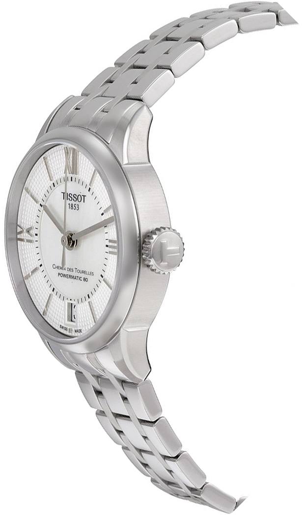 Tissot Chemin Des Tourelles Powermatic 80 Lady Silver Dial Silver Steel Strap Watch For Women - T099.207.11.118.00 Buy Now By Tissot