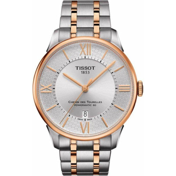 Tissot Chemin des Tourelles Powermatic 80 Helvetic Pride Silver Dial Two Tone Steel Strap Watch for Men - T099.407.22.038.01 Buy Now By Tissot