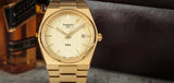 Tissot PRX Champagne Yellow Gold Dial Gold Steel Strap Watch for Men - T137.410.33.021.00 Buy Now By Tissot