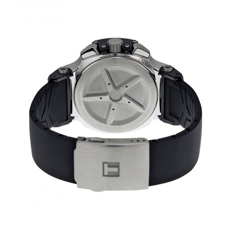 Tissot T Race Chronograph Black Dial Black Rubber Strap Watch for Women - T048.217.17.057.00 Buy Now By Tissot