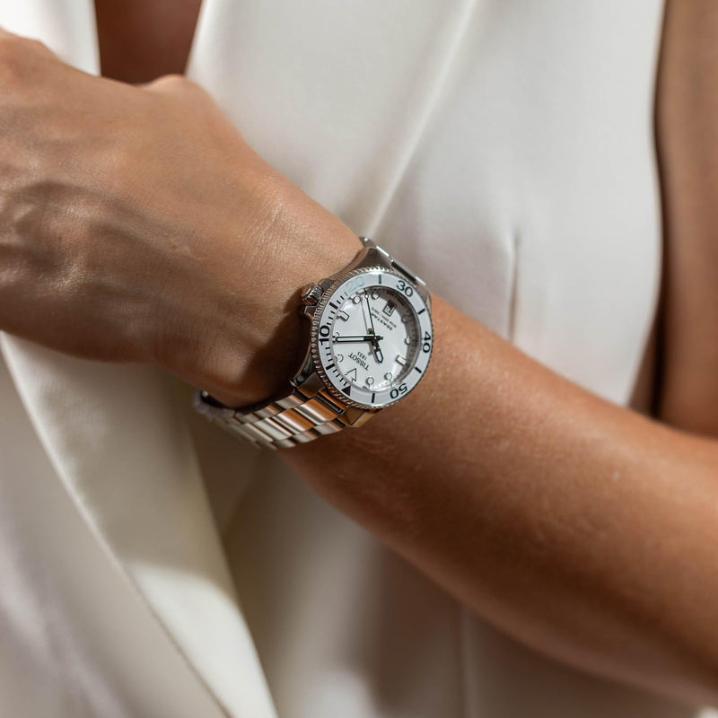 Tissot Seastar 1000 Lady White Dial Silver Steel Strap Unisex Watch - T120.210.11.011.00 Buy Now By Tissot