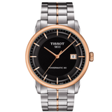 Tissot Luxury Powermatic 80 Black Dial Silver Steel Strap Watch For Men - T086.407.22.051.00