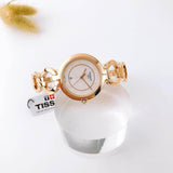 Tissot T Lady Flamingo Mother of Pearl Dial Rose Gold Steel Strap Watch for Women - T094.210.33.116.01 Buy Now By Tissot