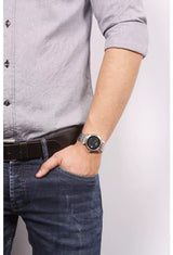 Tissot T Classic Bridgeport Black Dial Silver Steel Strap Watch For Men - T097.410.11.058.00 Buy Now By Tissot