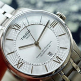 Tissot T Classic Chemin Des Tourelles Silver Dial Silver Steel Strap Watch For Men - T099.408.11.038.00 Buy Now By Tissot