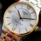 Tissot Chemin Des Tourelles Powermatic 80 Silver Dial Two Tone Steel Strap Watch For Men - T099.407.22.038.00