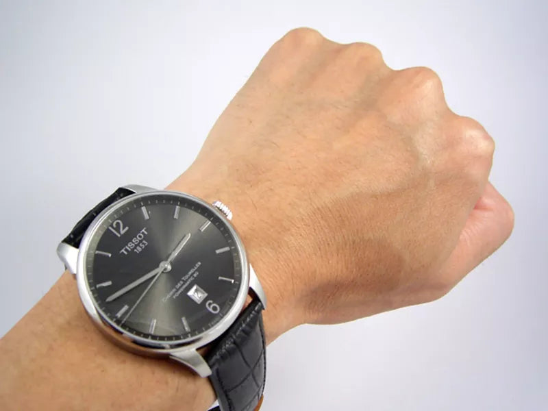Tissot Chemin Des Tourelles Powermatic 80 Black Dial Black Leather Strap Watch For Men - T099.407.16.447.00 Buy Now By Tissot