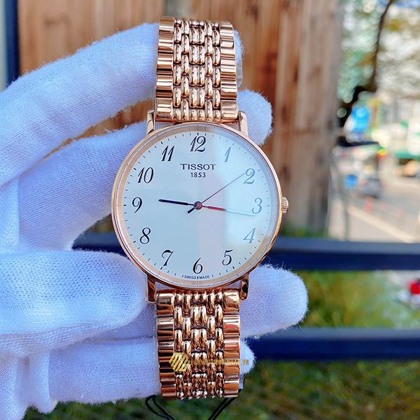 Tissot T Classic Everytime White Dial Rose Gold Mesh Bracelet Watch for Men - T109.610.33.032.00 Buy Now By Tissot