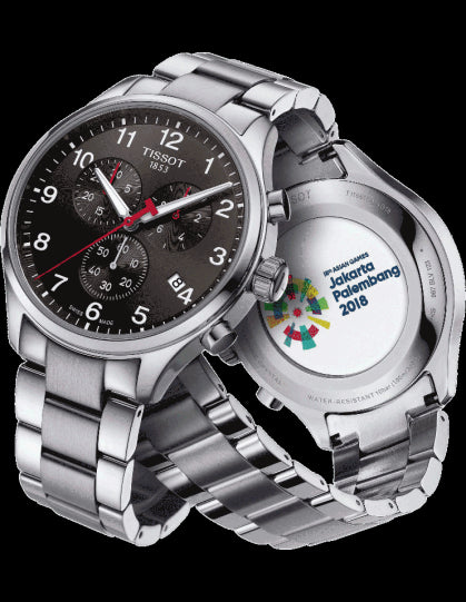 Tissot Chrono XL Quartz Asian Games Edition Black Dial Silver Steel Strap Watch For Men - T116.617.11.057.02 Buy Now By Tissot