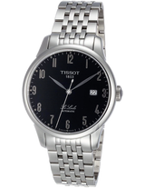 Tissot T Classic Powermatic 80 Black Dial Silver Steel Strap Watch For Men - T41.1.483.52 Buy Now By Tissot