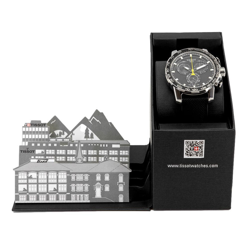 Tissot Supersport Chrono Black Dial Black Nylon Strap Watch for Men - T125.617.17.051.02 Buy Now By Tissot