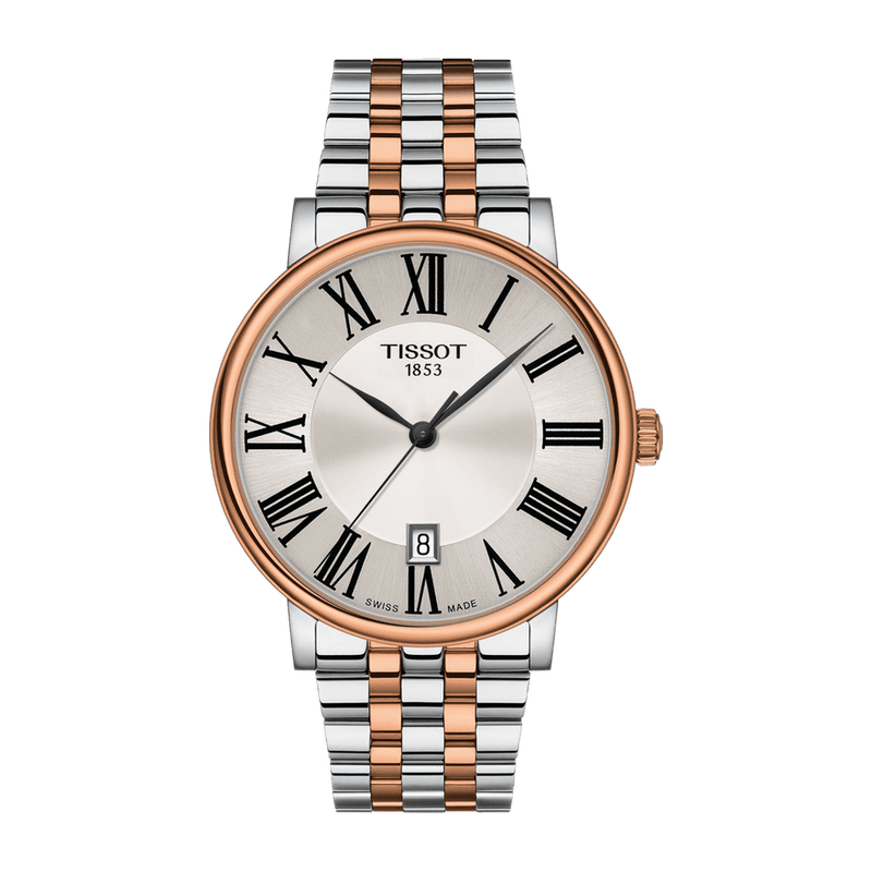 Tissot Carson Premium Powermatic 80 Silver Dial Two Tone Steel Strap Watch For Men - T122.407.22.033.00 Buy Now By Tissot