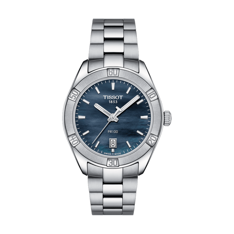 Tissot PR 100 Sport Chic Mother of Pearl Dial Watch For Women - T101.910.11.121.00 Buy Now By Tissot
