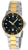 Tissot Seastar 1000 Black Dial Two Tone Steel Strap Watch for Women - T120.210.22.051.00