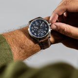 Tissot Chrono XL Vintage Blue Dial Brown Leather Strap Watch For Men - T116.617.16.042.00 Buy Now By Tissot
