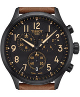 Tissot Chrono XL Quartz Black Dial Brown Leather Strap Watch For Men - T116.617.36.052.03 Buy Now By Tissot